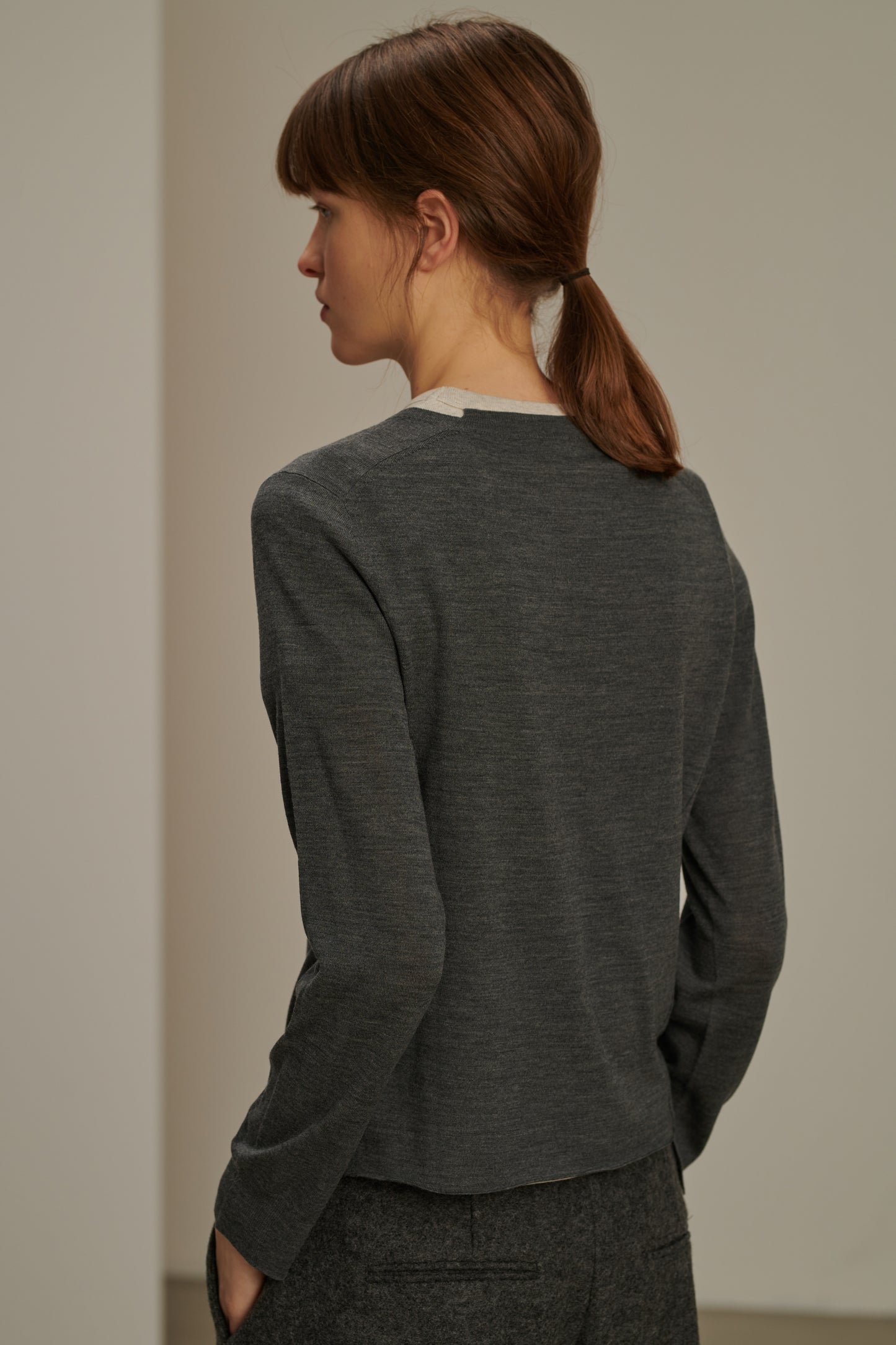 Pull Australie - Gris Chiné - Laine - Femme