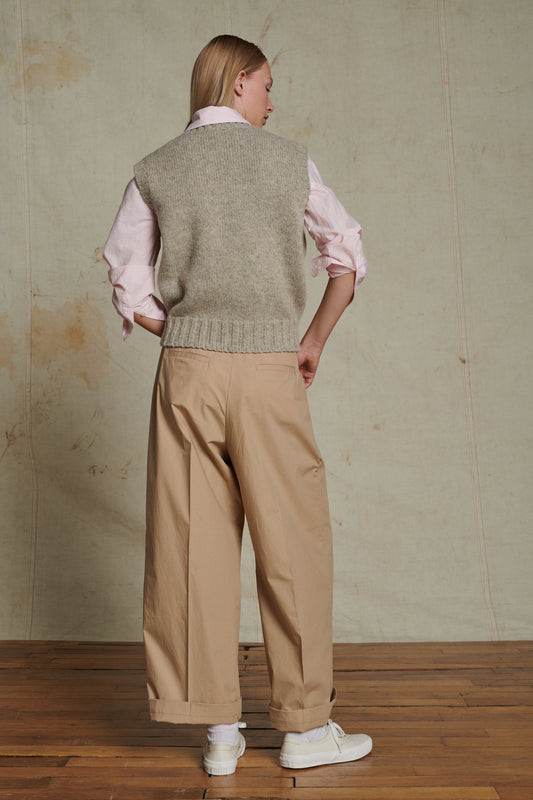 Pantalon Watson - Beige - Coton - Femme