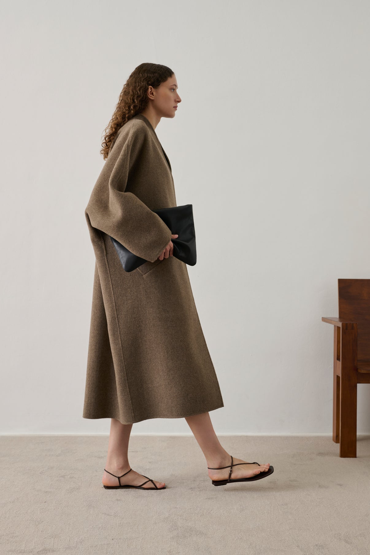 Manteau Harrow - Taupe - Double face - Femme vue 5