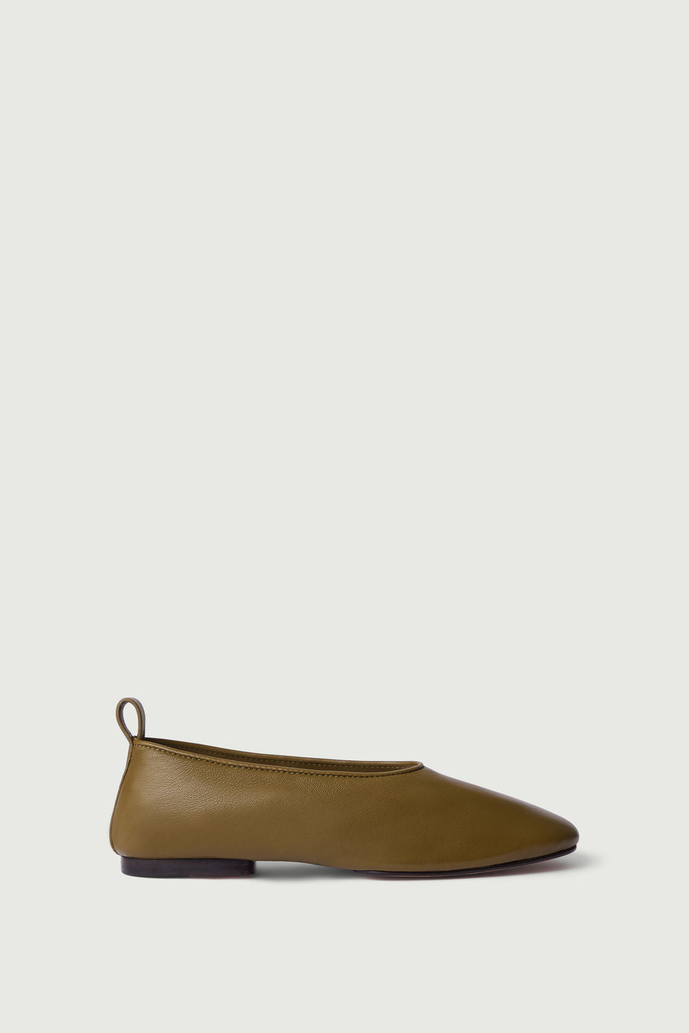 Ballerines Bala - Kaki - Cuir - Femme vue 2
